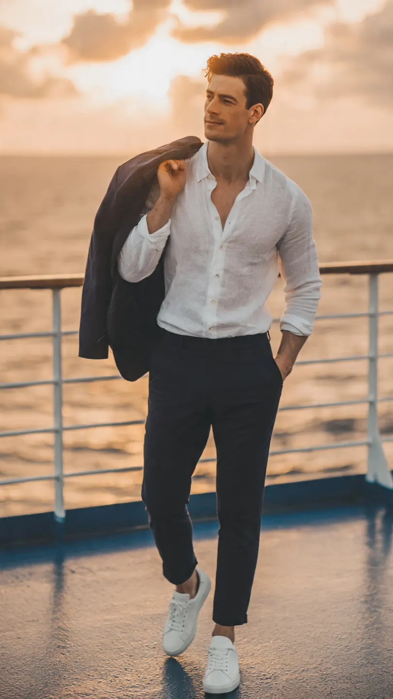 Cruise Outfits for Men: From Deck to Dinner 18 The Minimalist Packer — Five Pieces, Multiple Configurations