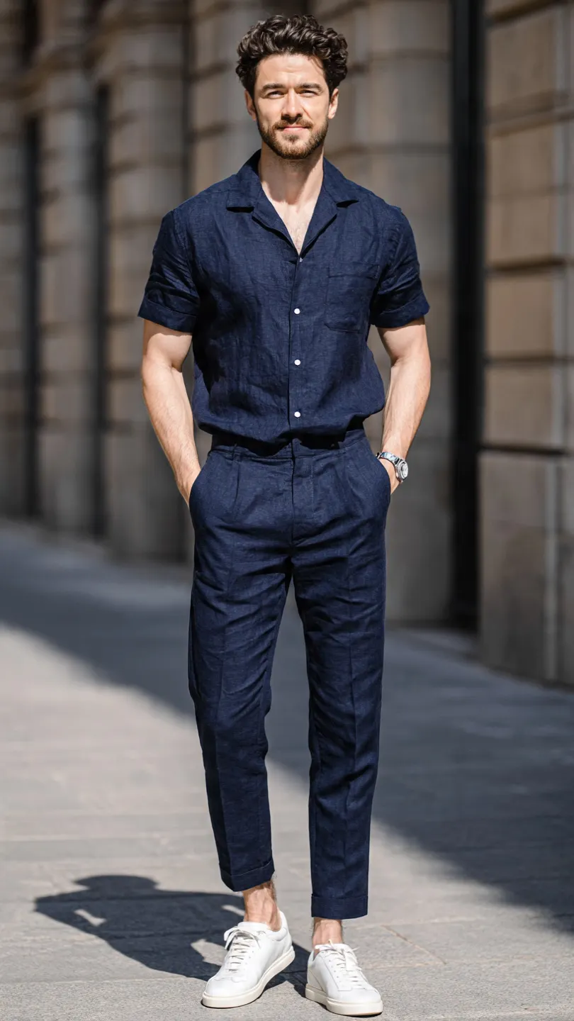 Could These Men Summer Fashion Outfits Instantly Upgrade Your Look? 11 The Monochrome Navy Outfit