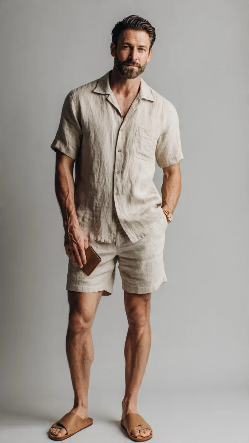Vacation Outfits for Men for Every Travel Plan 11 The Monochrome Neutral — Pack Light, Look Sharp