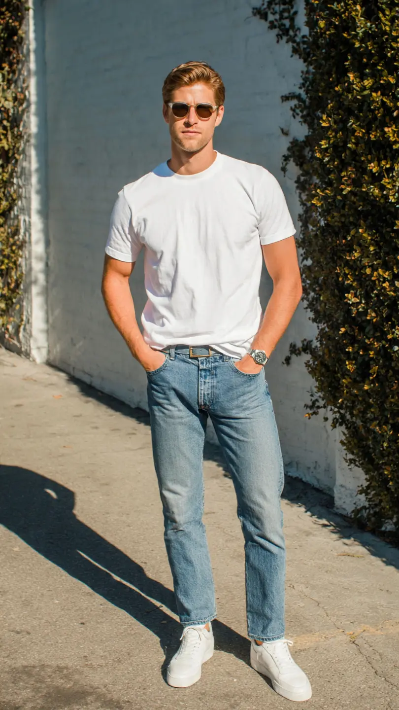 Men Summer Essentials That Actually Keep You Looking Sharp 4 The Plain Crew-Neck Tee — The Piece That Does Everything