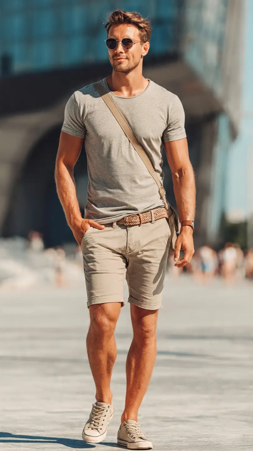 Summer Casual Outfits: 8 Easy Looks You'll Love 3 The Plain Tee and Shorts Combo