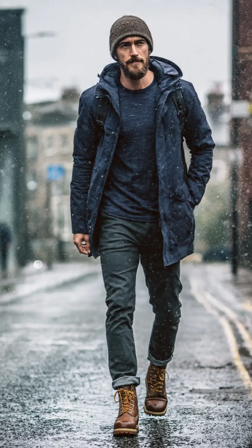England Outfits That Feel Chic, Classic & Effortless 7 The Rainy Day Outfit — Practical Without Looking Defeated
