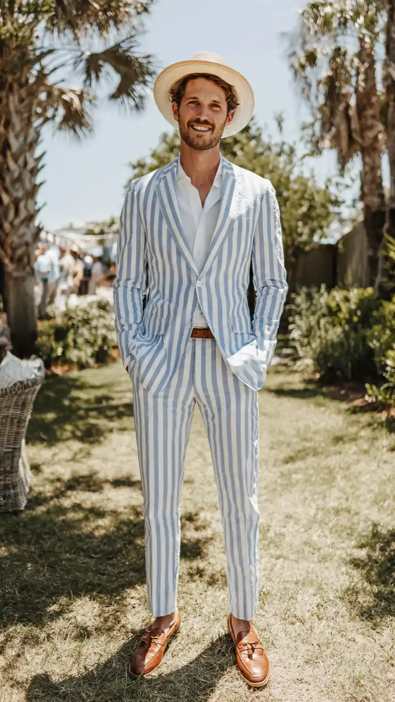 Men Summer Wedding: 10 Outfits That Actually Won't Wreck You by 4 PM 5 The Seersucker Suit
