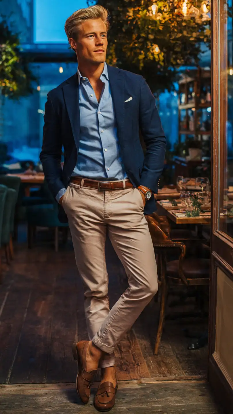 12 Quiet Luxury Men Summer Styles That Actually Look Expensive 13 The Smart Casual Evening Outfit