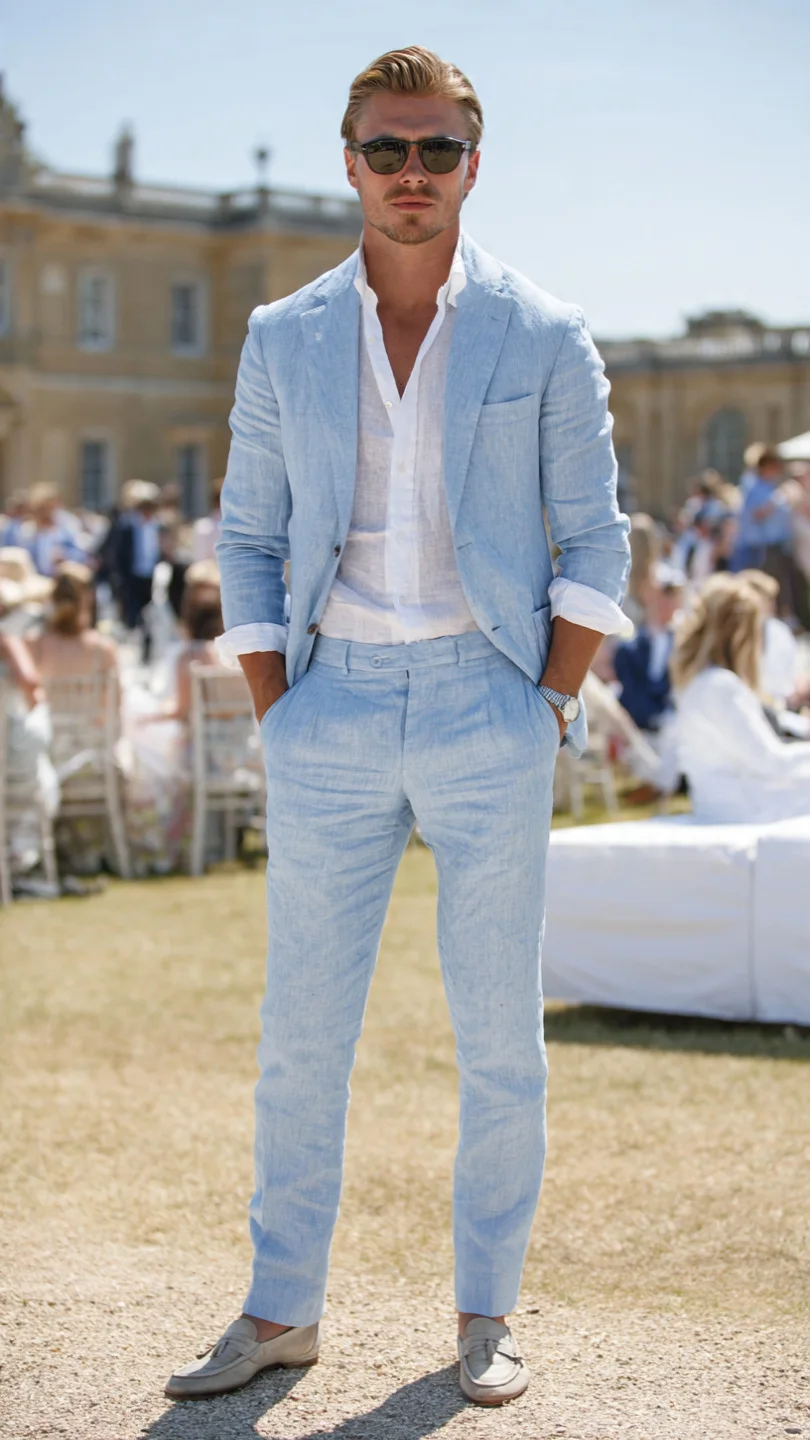 8 Cool Men Summer Party Outfit Ideas for Hot Days 7 The Summer Suit