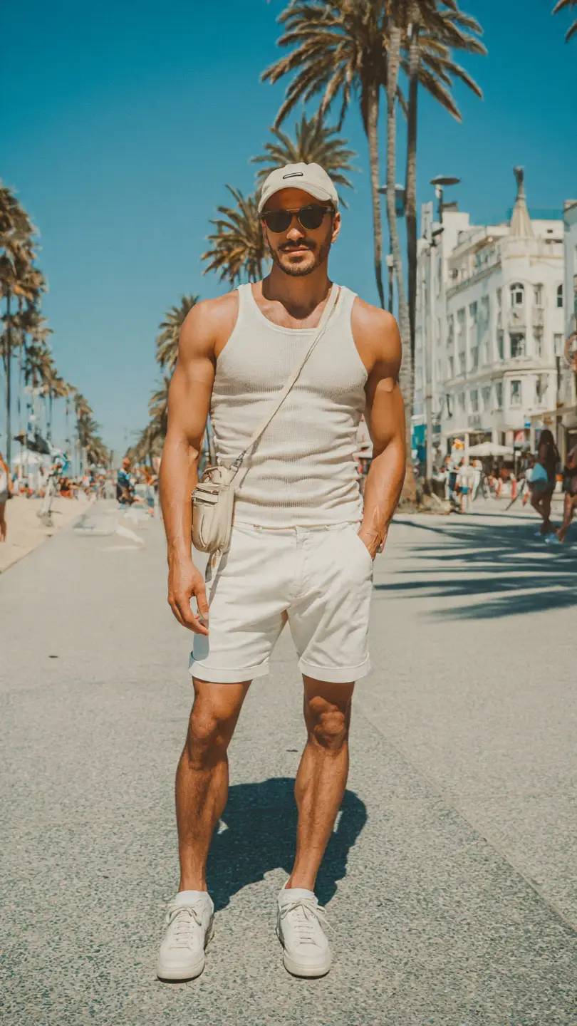 Summer Casual Outfits: 8 Easy Looks You'll Love 7 The Tank Top and Shorts Combo