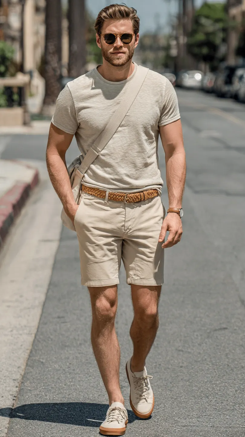 Men Summer Streetwear Ideas for an Effortlessly Cool Look 3 The Tonal Neutral