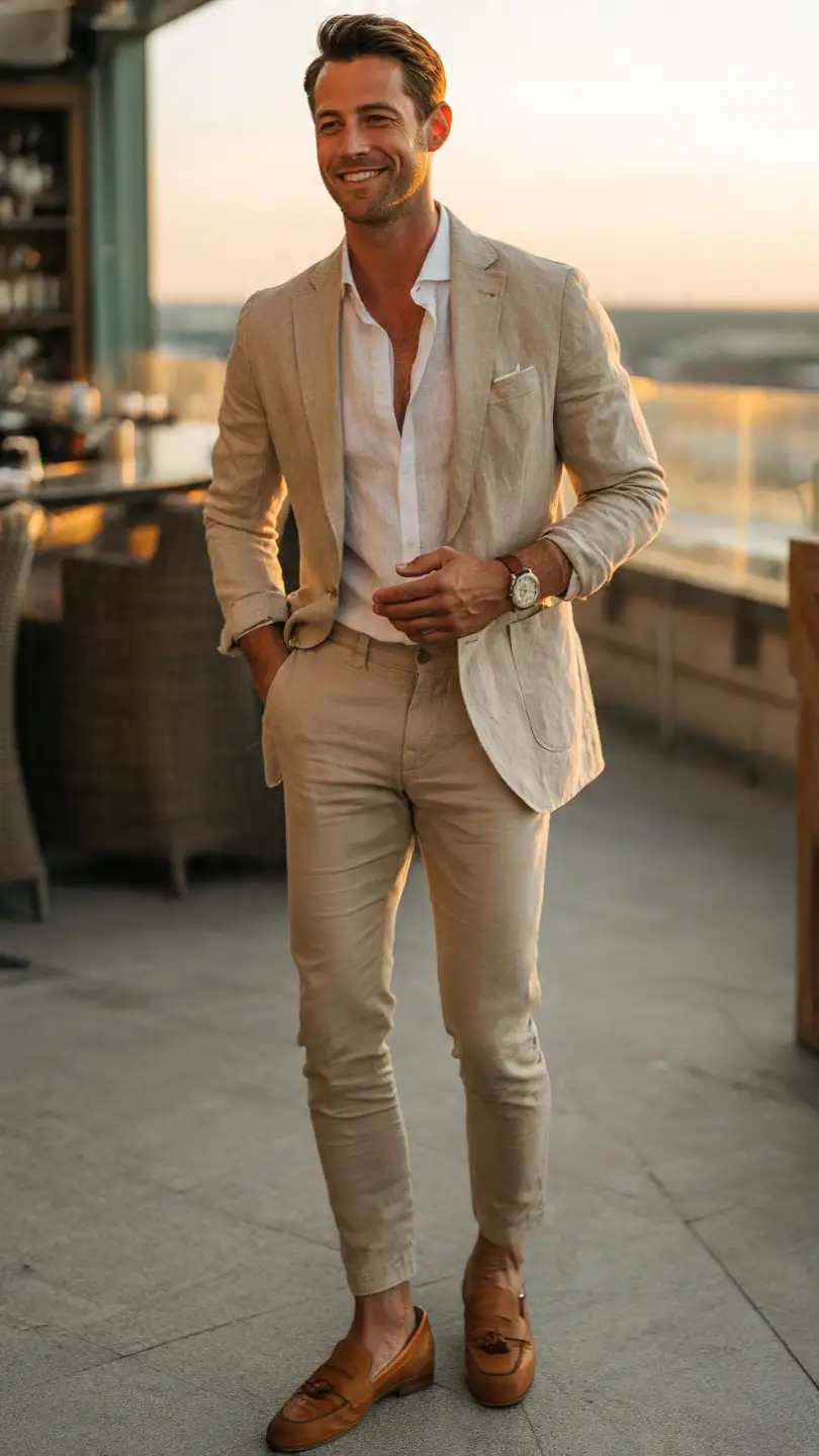 What Makes a Men Summer Date Outfit Look Instantly More Attractive? 9 The Unstructured Blazer Outfit