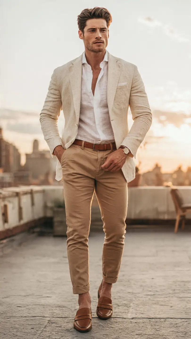 Men Summer Vacation Outfits for Every Getaway 11 The Vacation Blazer Outfit