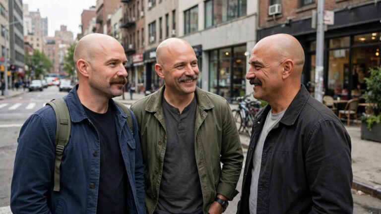 Bald Men with Mustache Styles