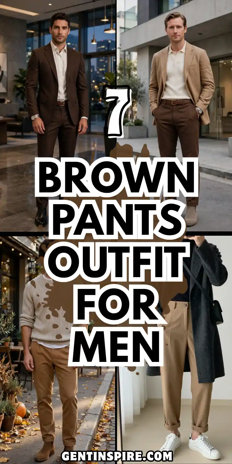 Brown Pants Outfit for Men for Every Occasion 2 Brown Pants Outfit for Men