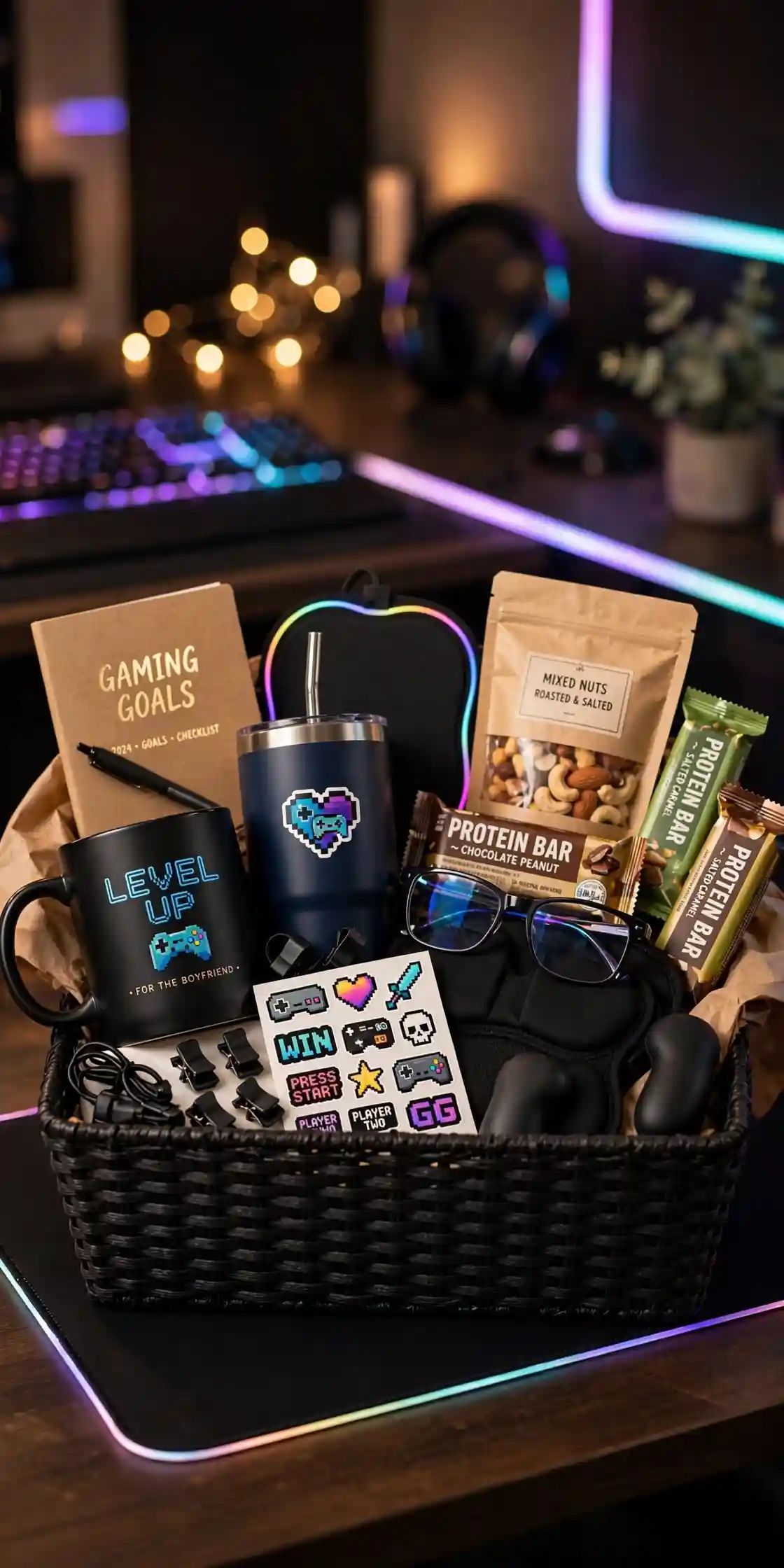 Boyfriend Gift Basket Ideas He’ll Actually Love 3 Gamer Boyfriend Gift Basket