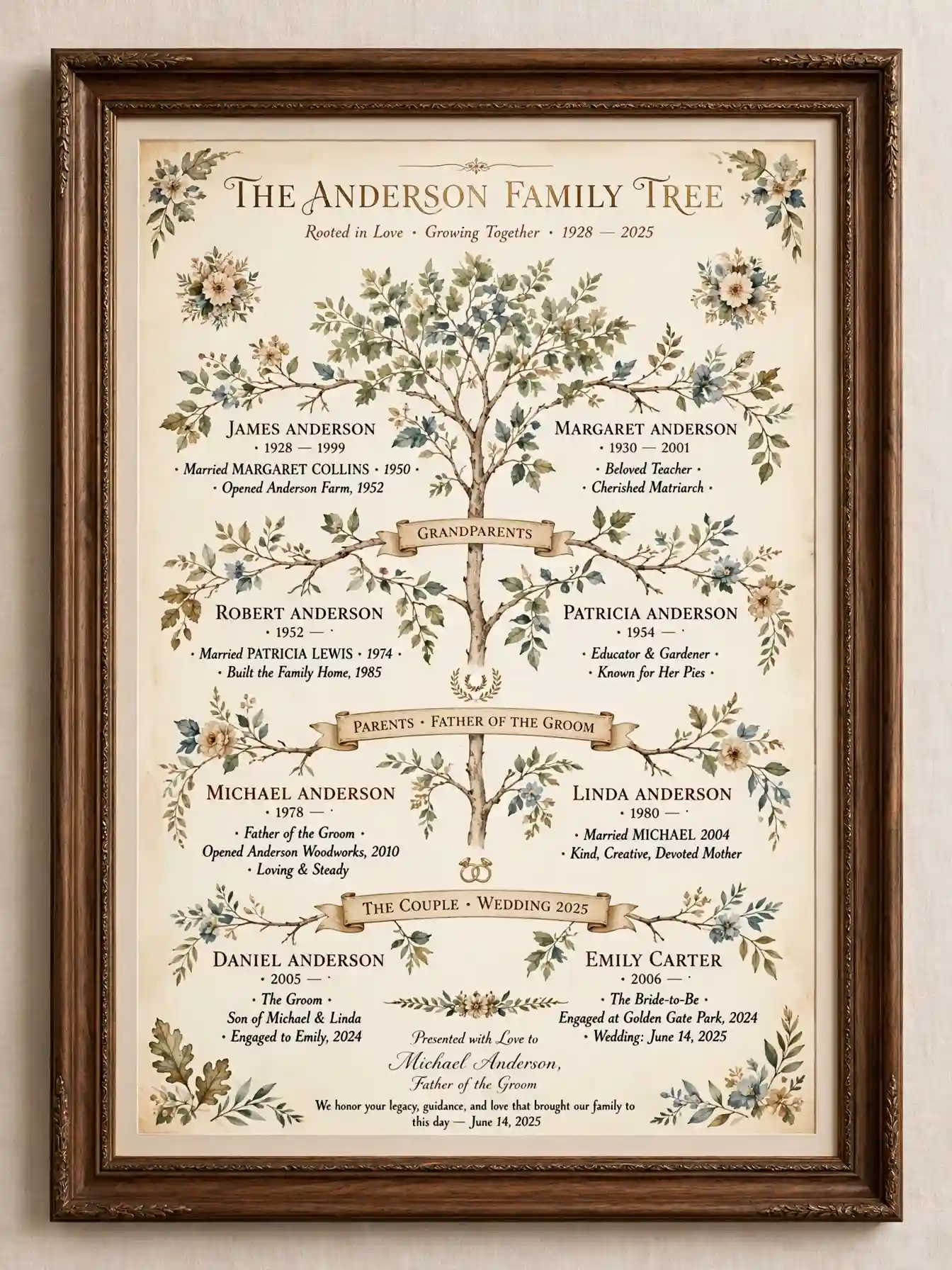 Father of the Groom Gift: 11 Ideas He'll Love 11 Custom Family Tree Artwork for the Home