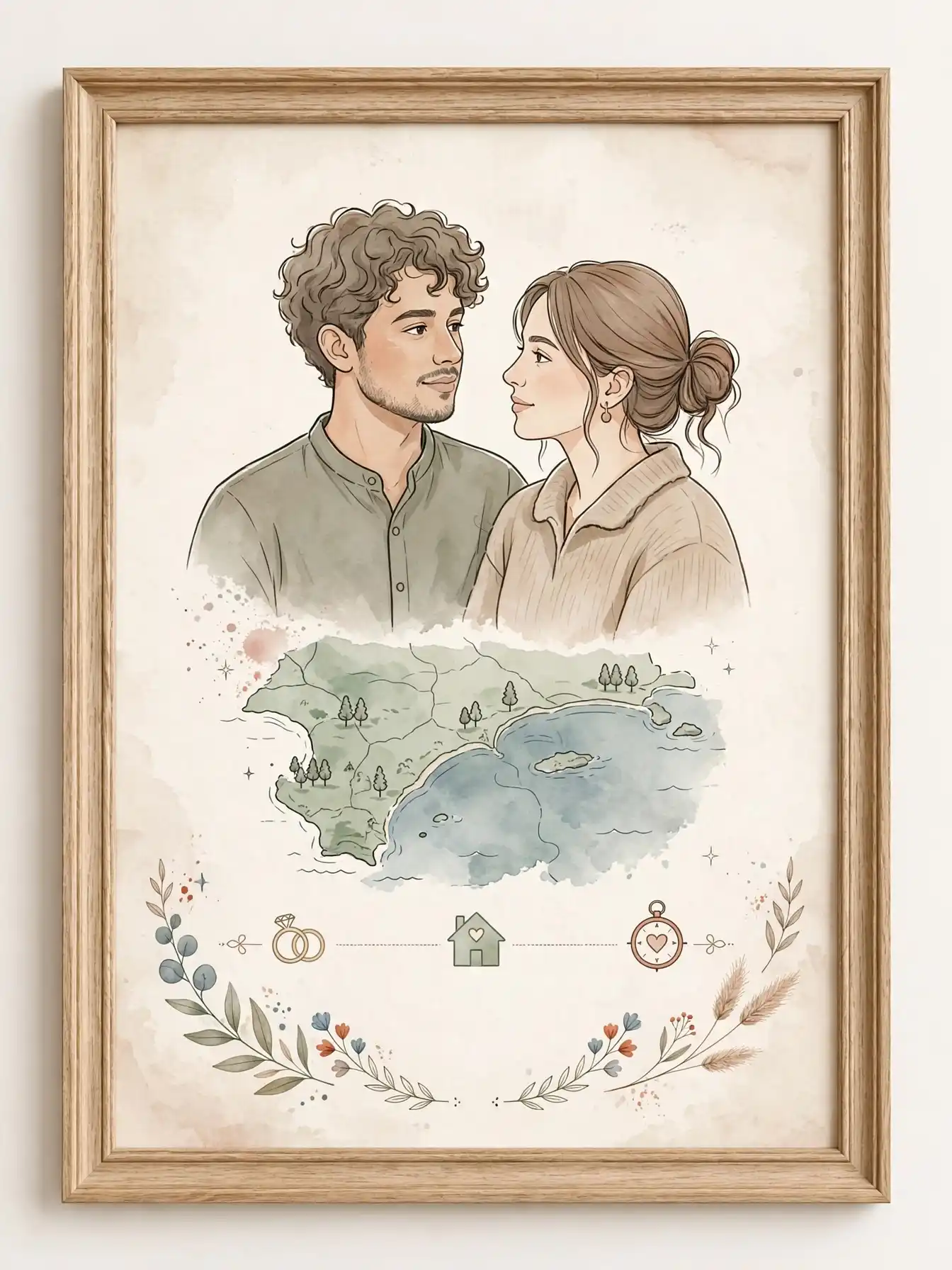 12 Engagement Gift Ideas for Men That Feel Special 14 Customized Couple Artwork Celebrating Your Story