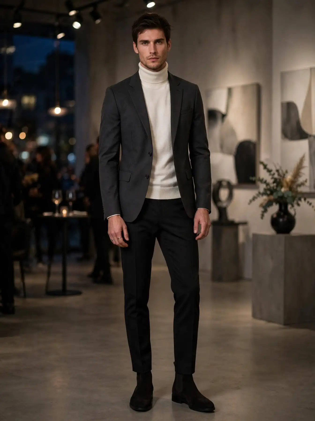 Edgy Neutrals With a Sharp Silhouette That Turns Heads