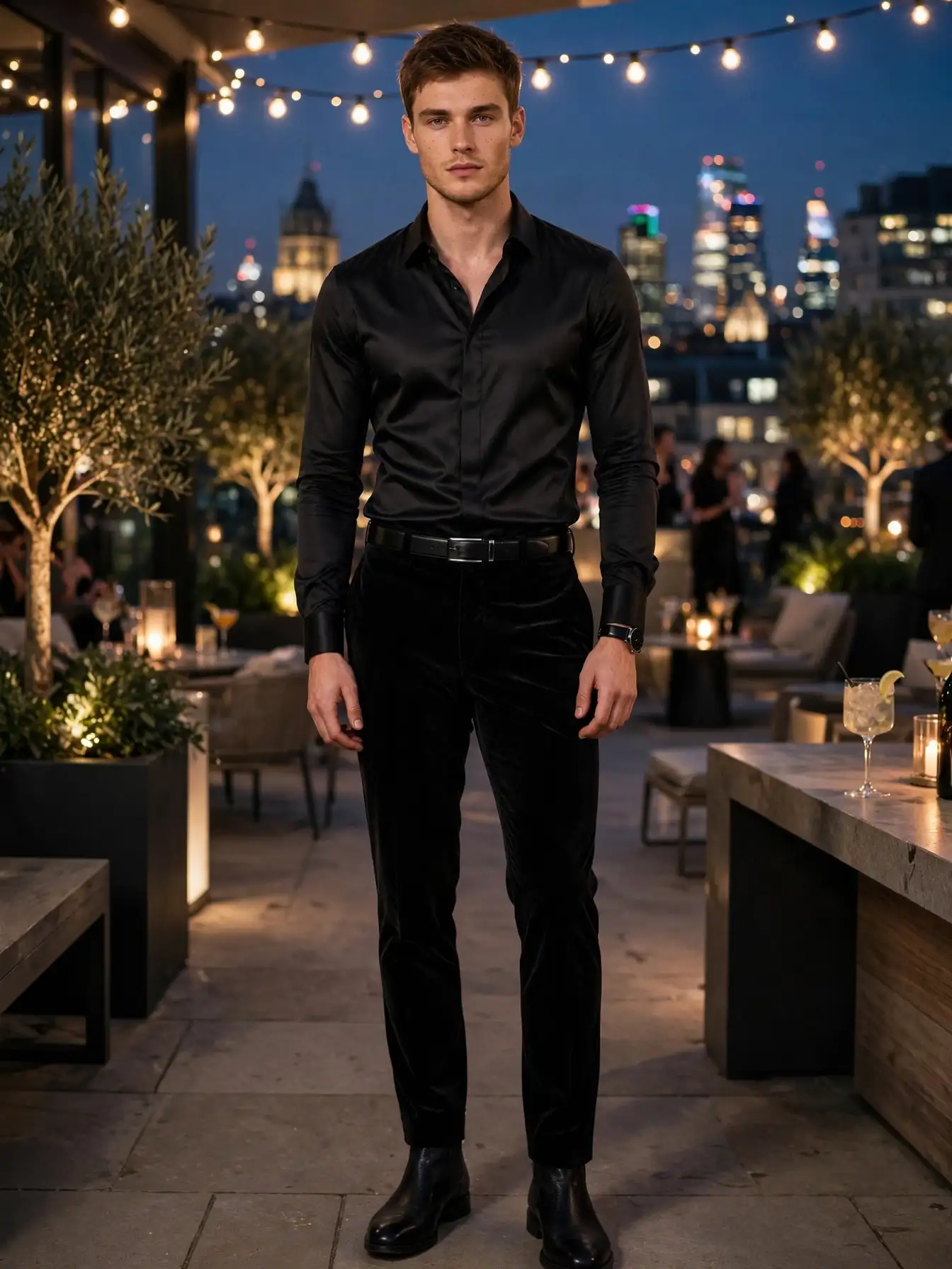 Elevated Night-Out Look With Velvet or Satin for Rich, Textured Style