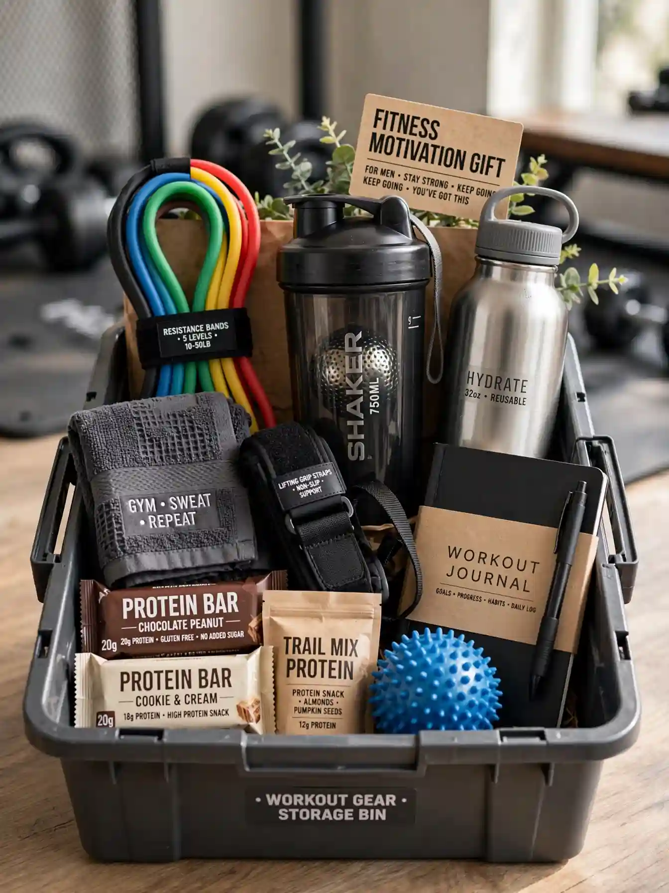 Best Gift Basket Ideas for Men That Stand Out 6 Fitness Motivation Gifts