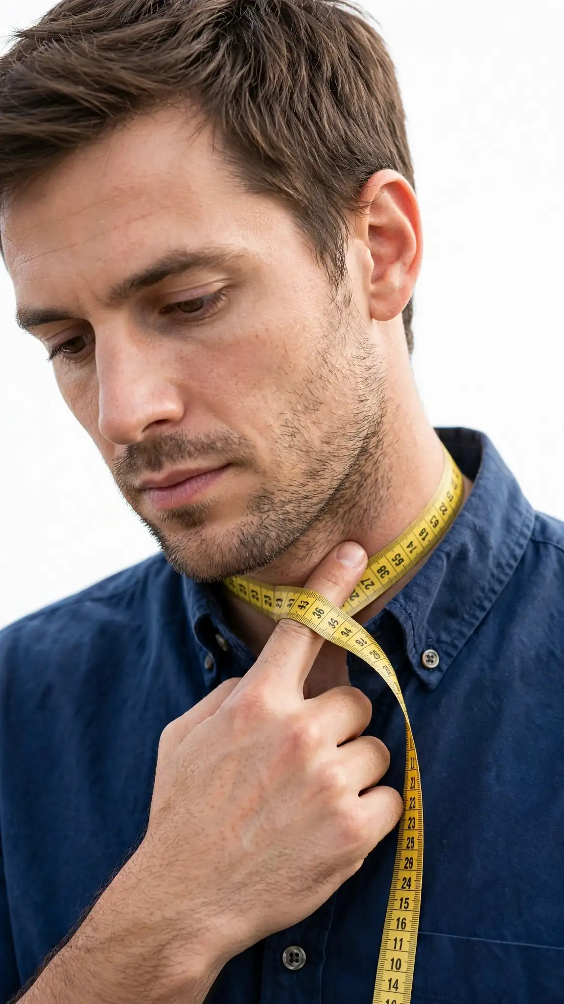 How to Measure Yourself Correctly for Big and Tall Clothing 3 How to Measure Your Neck