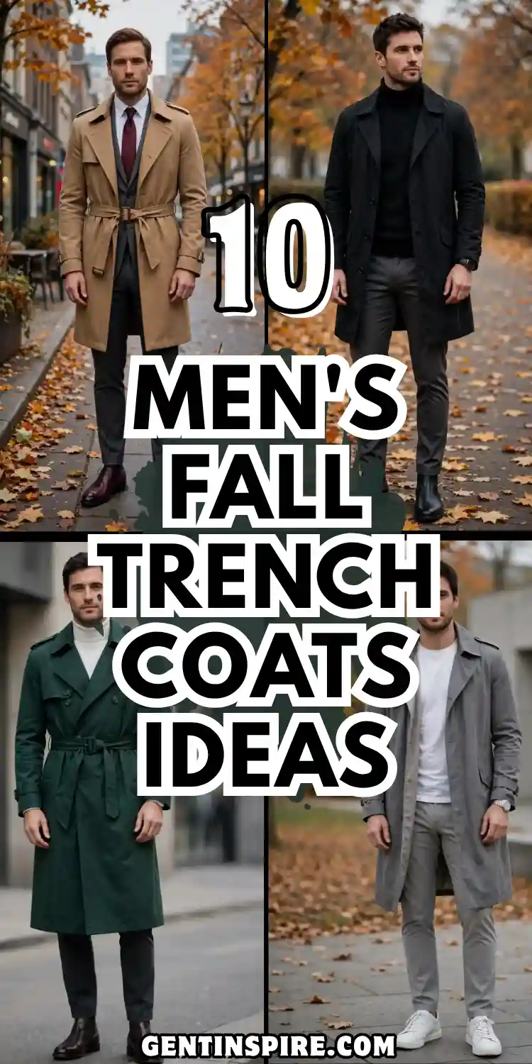 10 Men's Fall Trench Coats for a Timeless Seasonal Look 2 Men's Fall Trench Coats