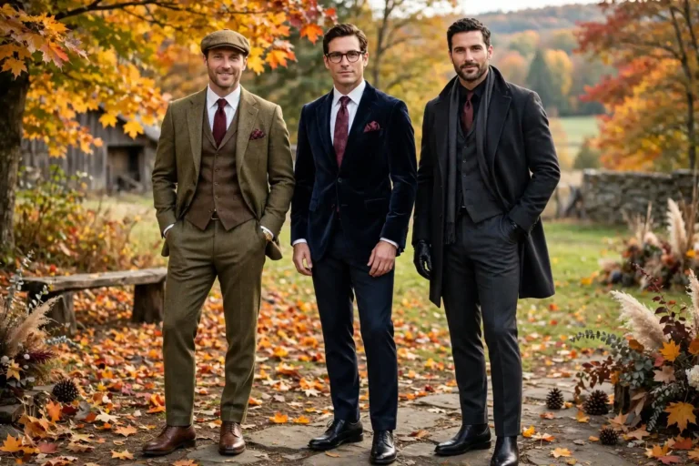 Men's Fall Wedding Outfits Ideas