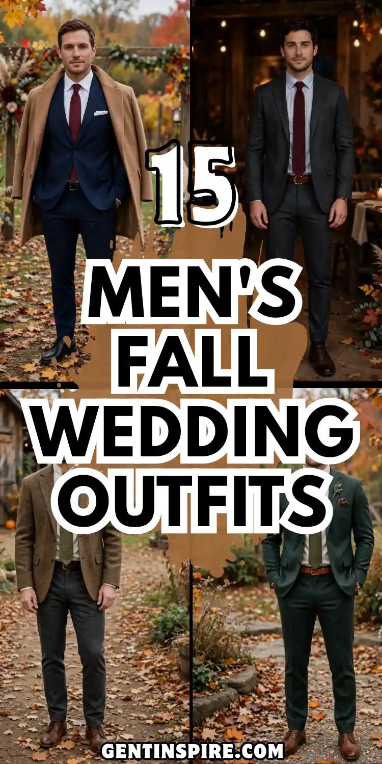Men's Fall Wedding Outfits: 15 Ideas for Every Dress Code 2 Men's Fall Wedding Outfits