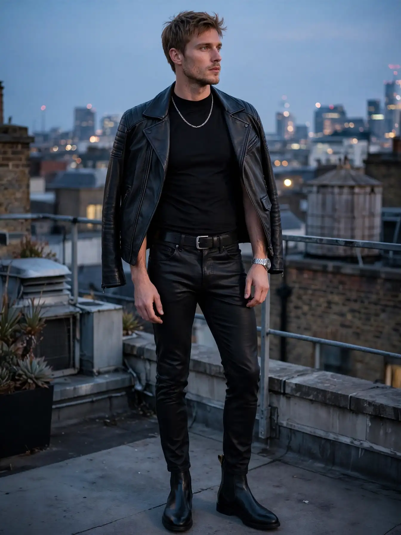 Modern Edge Outfit That Gives Black Trousers a Bold Upgrade