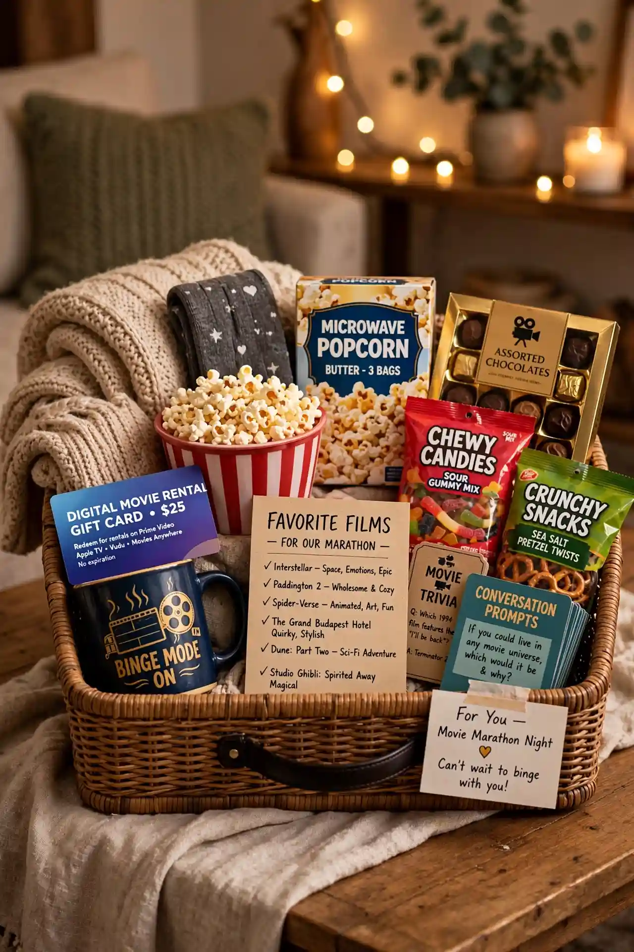 Boyfriend Gift Basket Ideas He’ll Actually Love 6 Movie Marathon Boyfriend Gift Basket