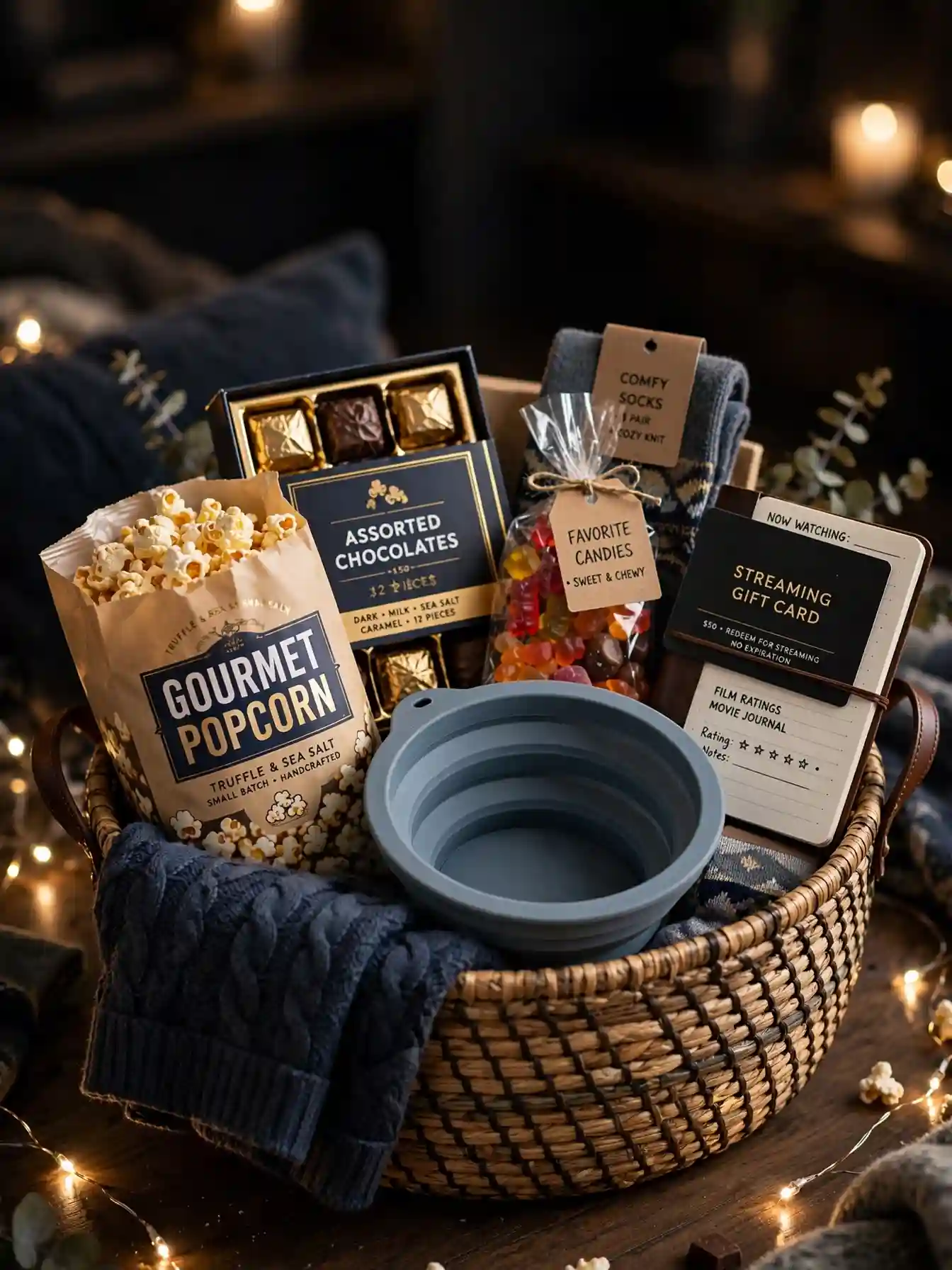 Best Gift Basket Ideas for Men That Stand Out 7 Movie Night Gift Bucket