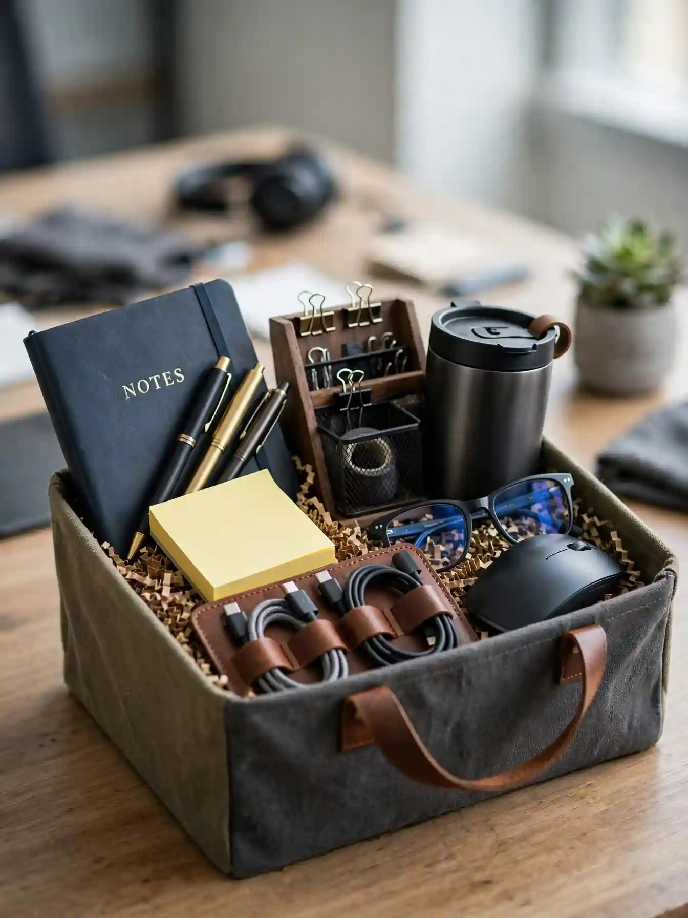 Best Gift Basket Ideas for Men That Stand Out 9 Office Productivity Gift Basket for Men