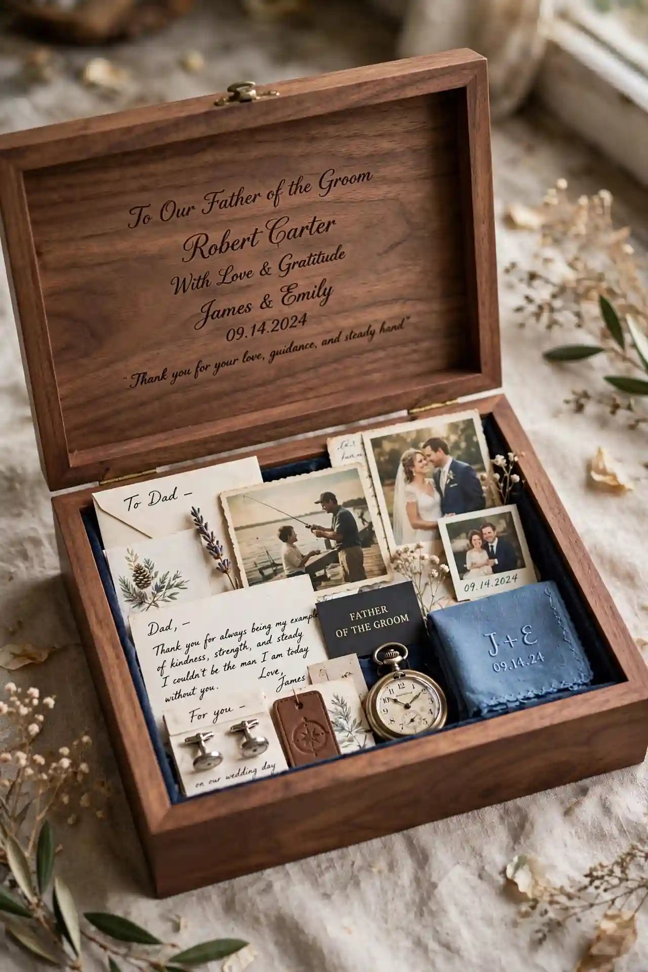 Father of the Groom Gift: 11 Ideas He'll Love 6 Personalized Wooden Keepsake Box for Lifetime Treasures