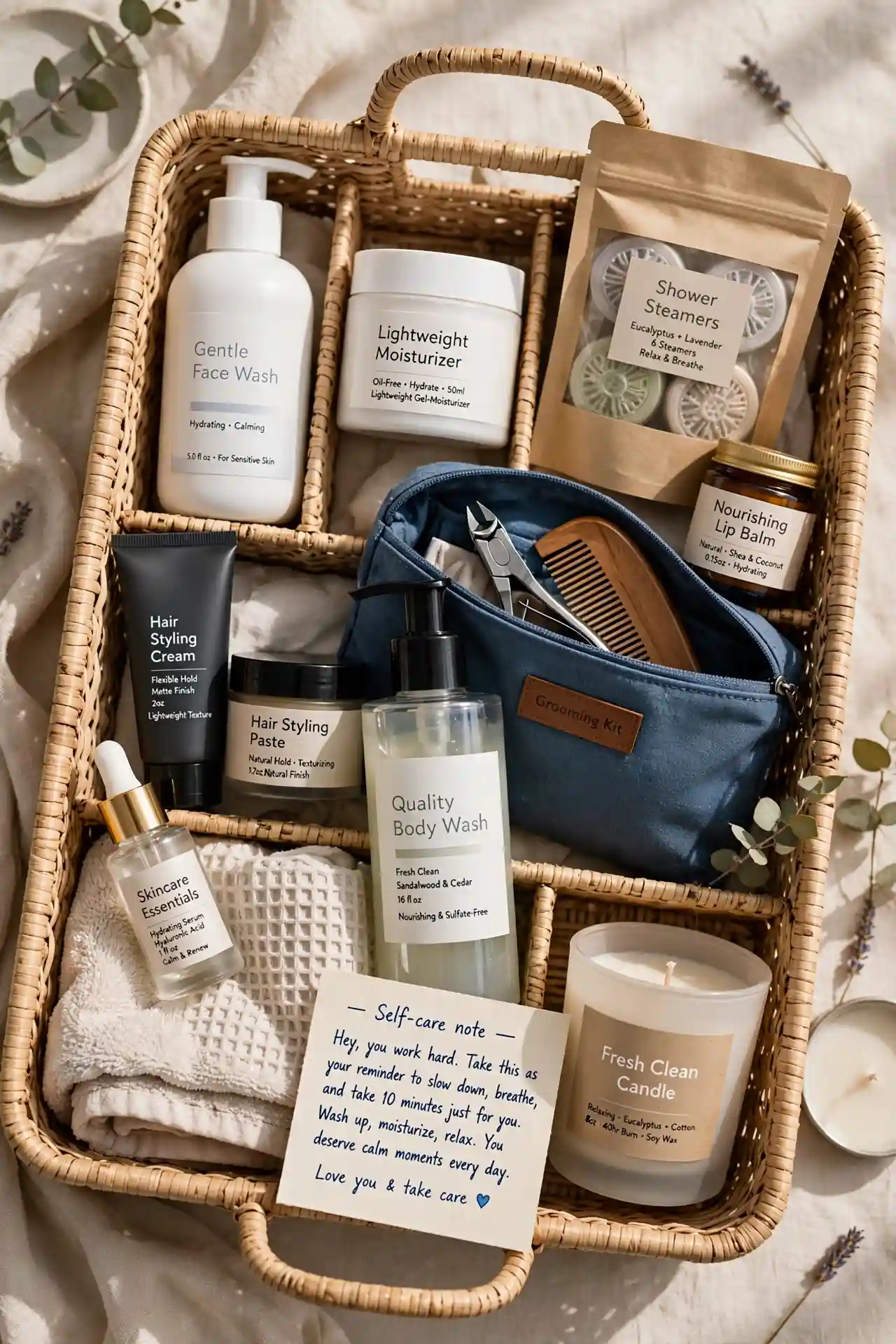 Boyfriend Gift Basket Ideas He’ll Actually Love 5 Self-Care Boyfriend Gift Basket