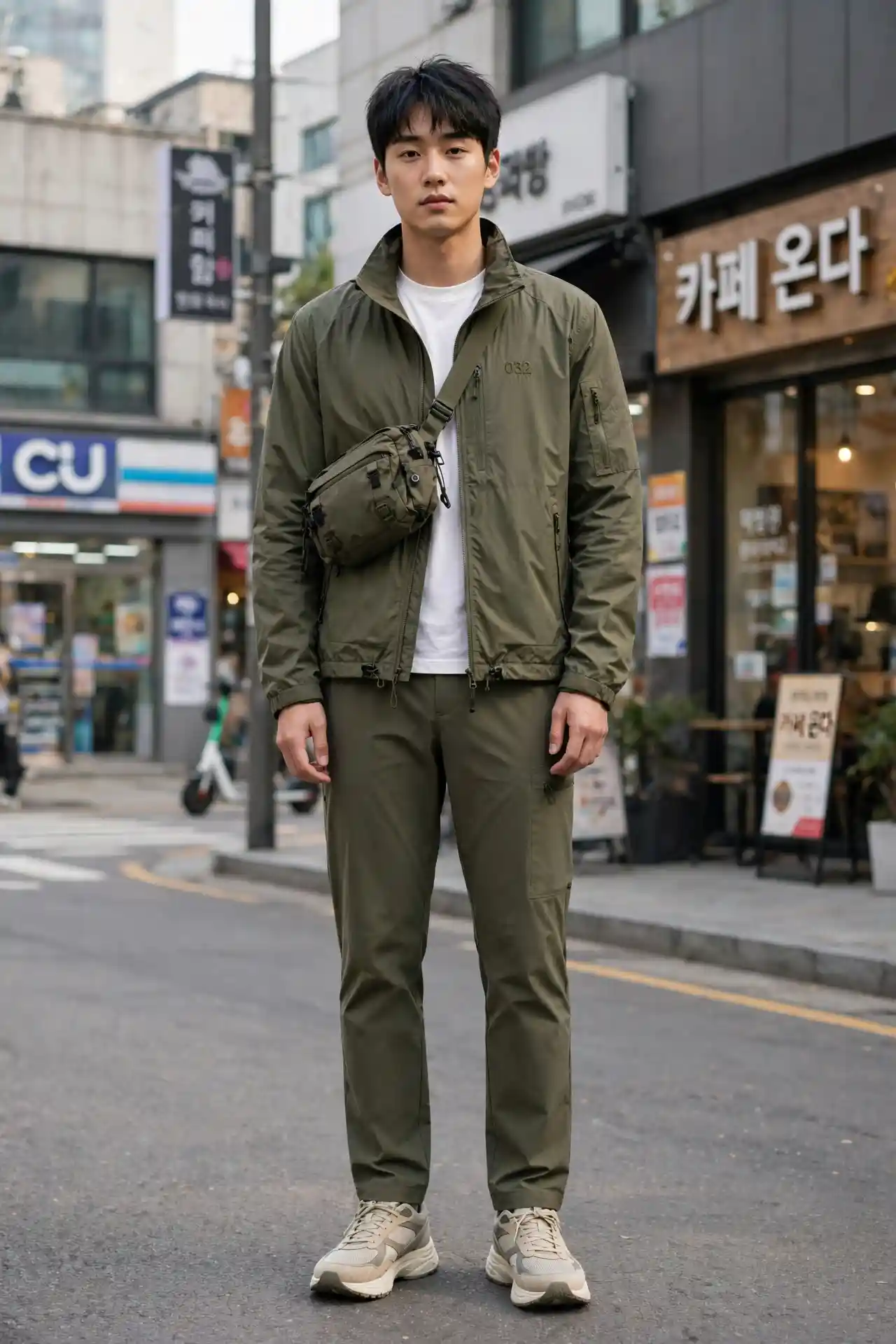 Korean Outfits for Men: 8 Ideas That Always Look Effortless 7 Technical Jacket and Trousers — Seoul Street Utility