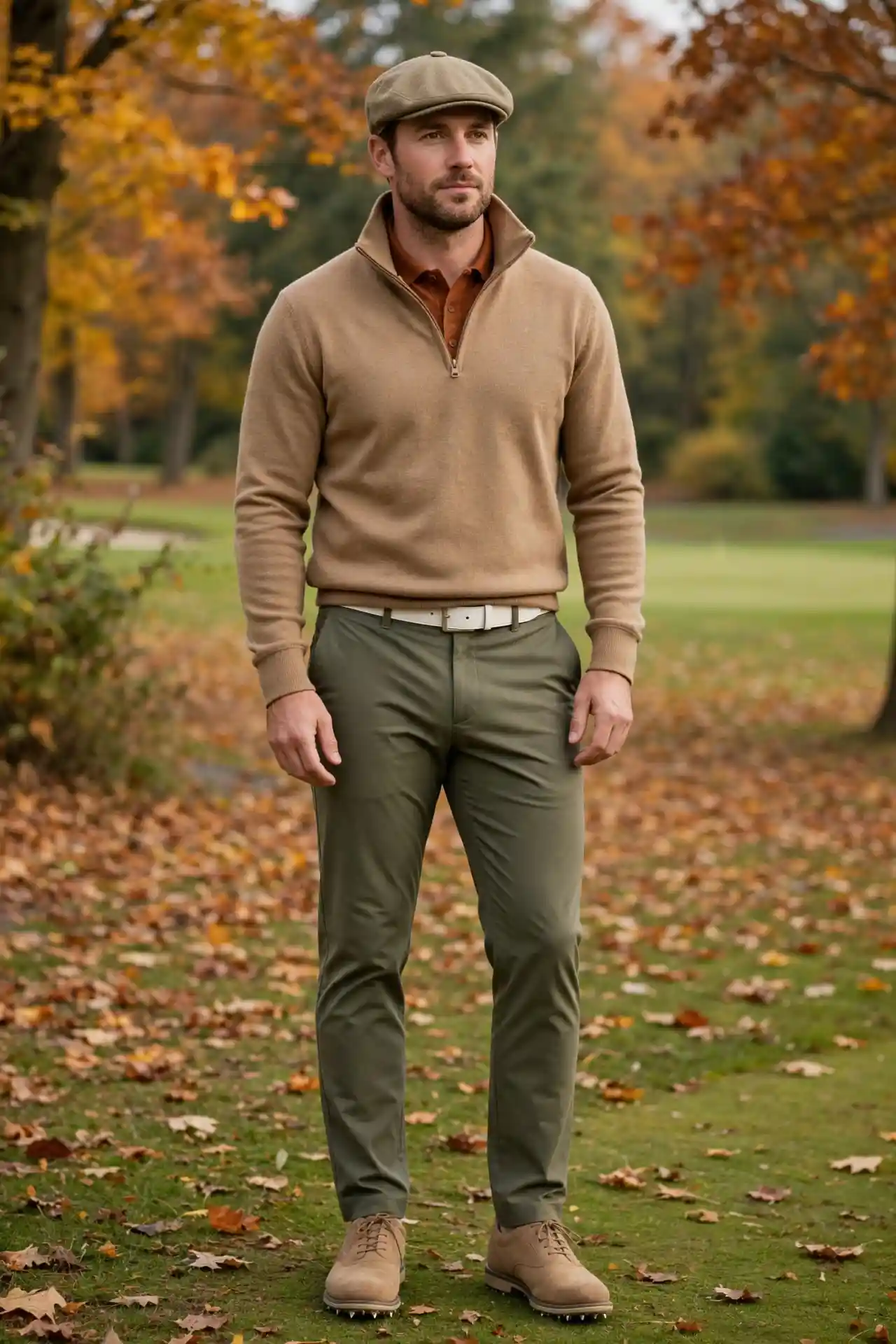 8 Men's Fall Golf Outfits for a Sharp Course Look 3 The Autumn Classic