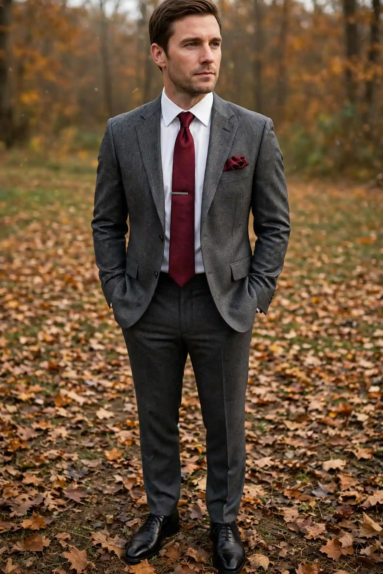 Men's Autumn Ties: 7 Ideas That Actually Elevate Your Outfit 6 The Burgundy Grenadine