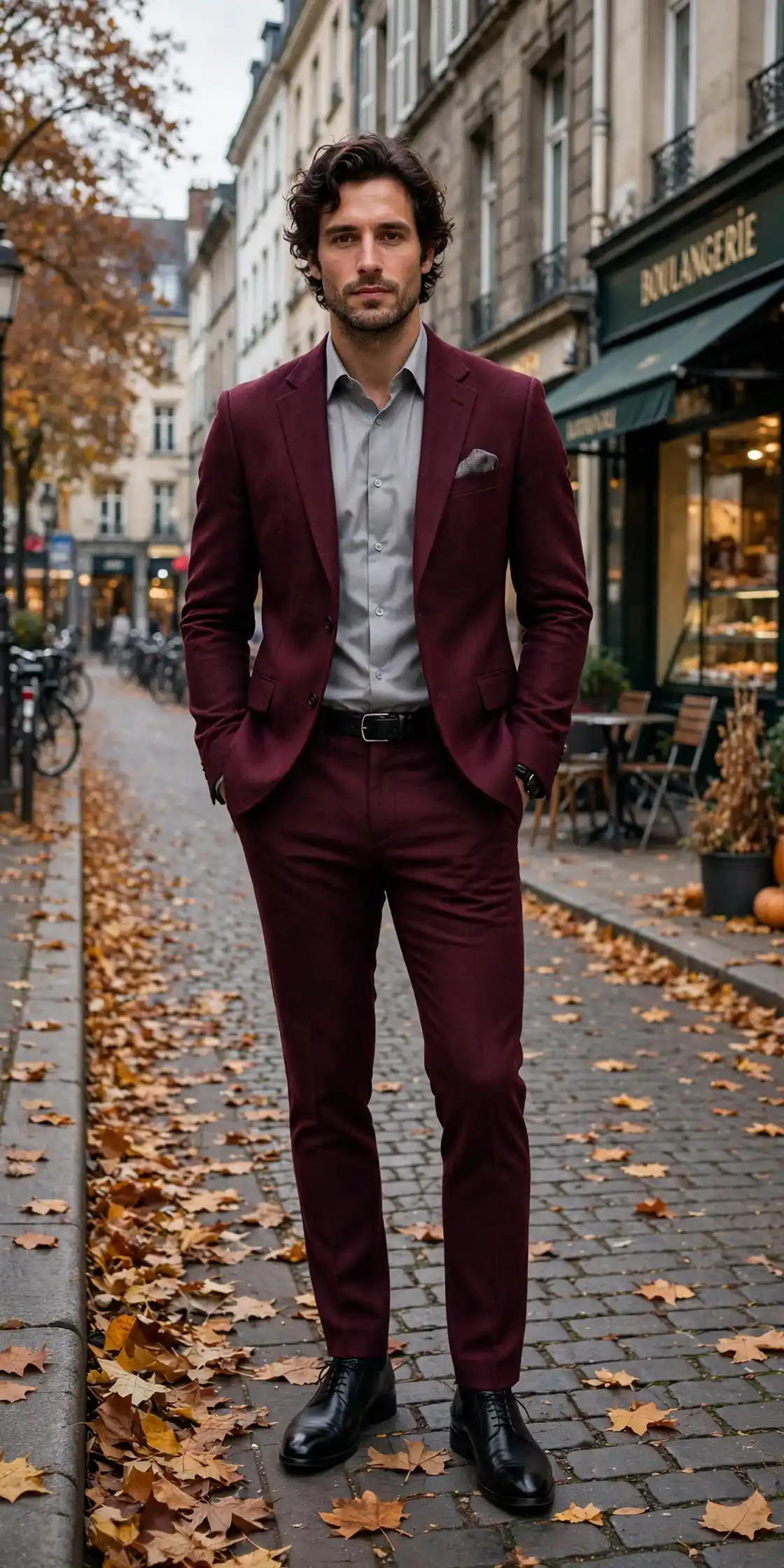 The Burgundy Suit