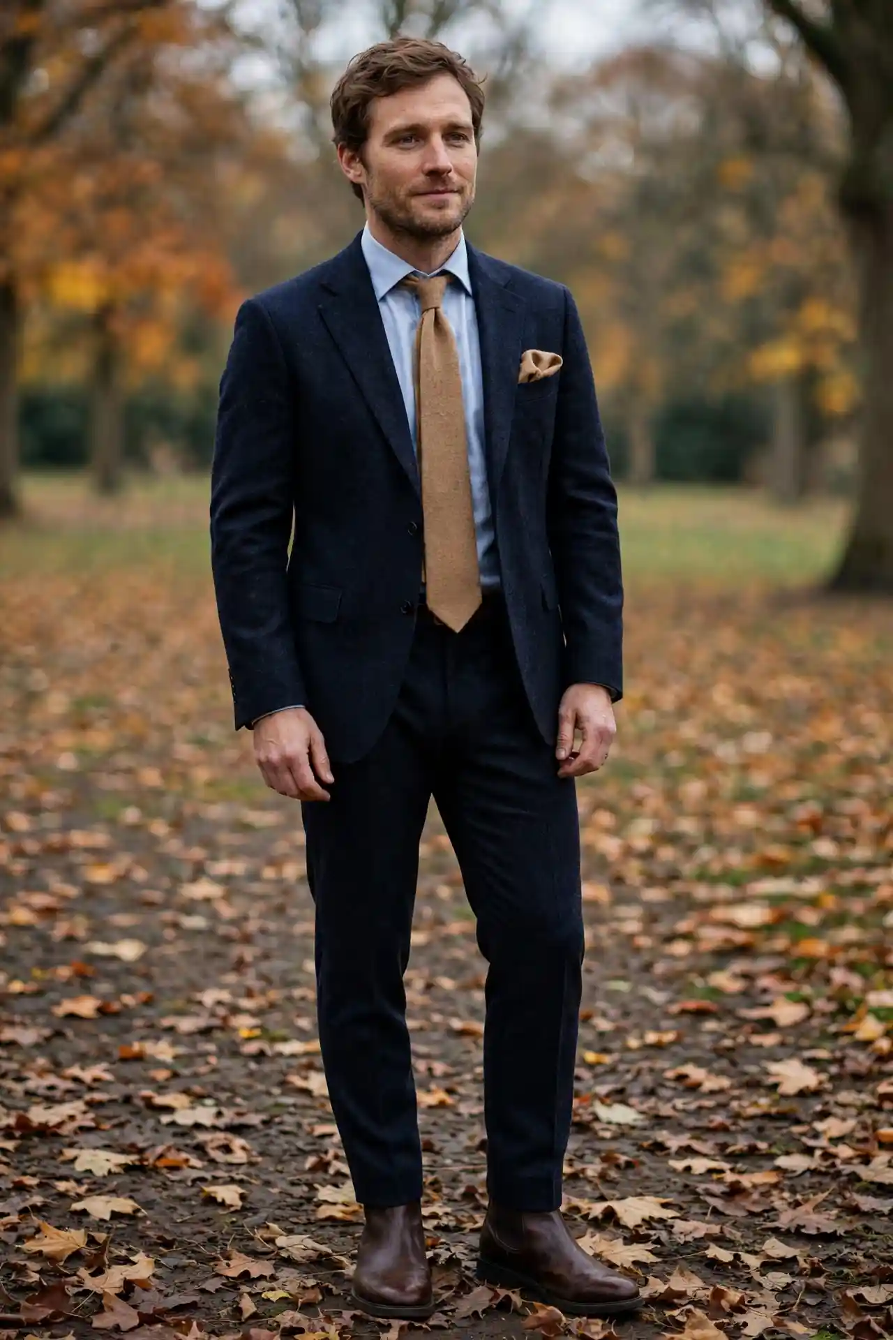 Men's Autumn Ties: 7 Ideas That Actually Elevate Your Outfit 9 The Camel Cashmere Blend