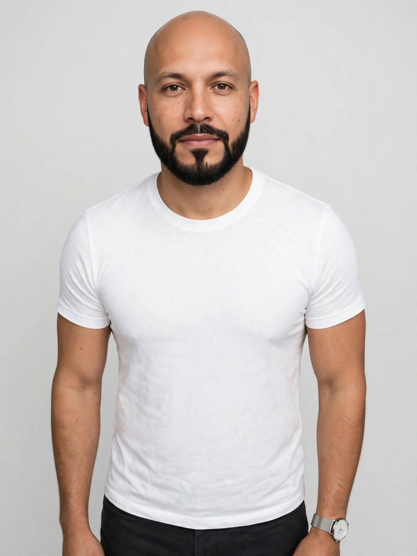 Bald Men with Goatee: 9 Confident Looks to Try 2 The Classic Circle Beard
