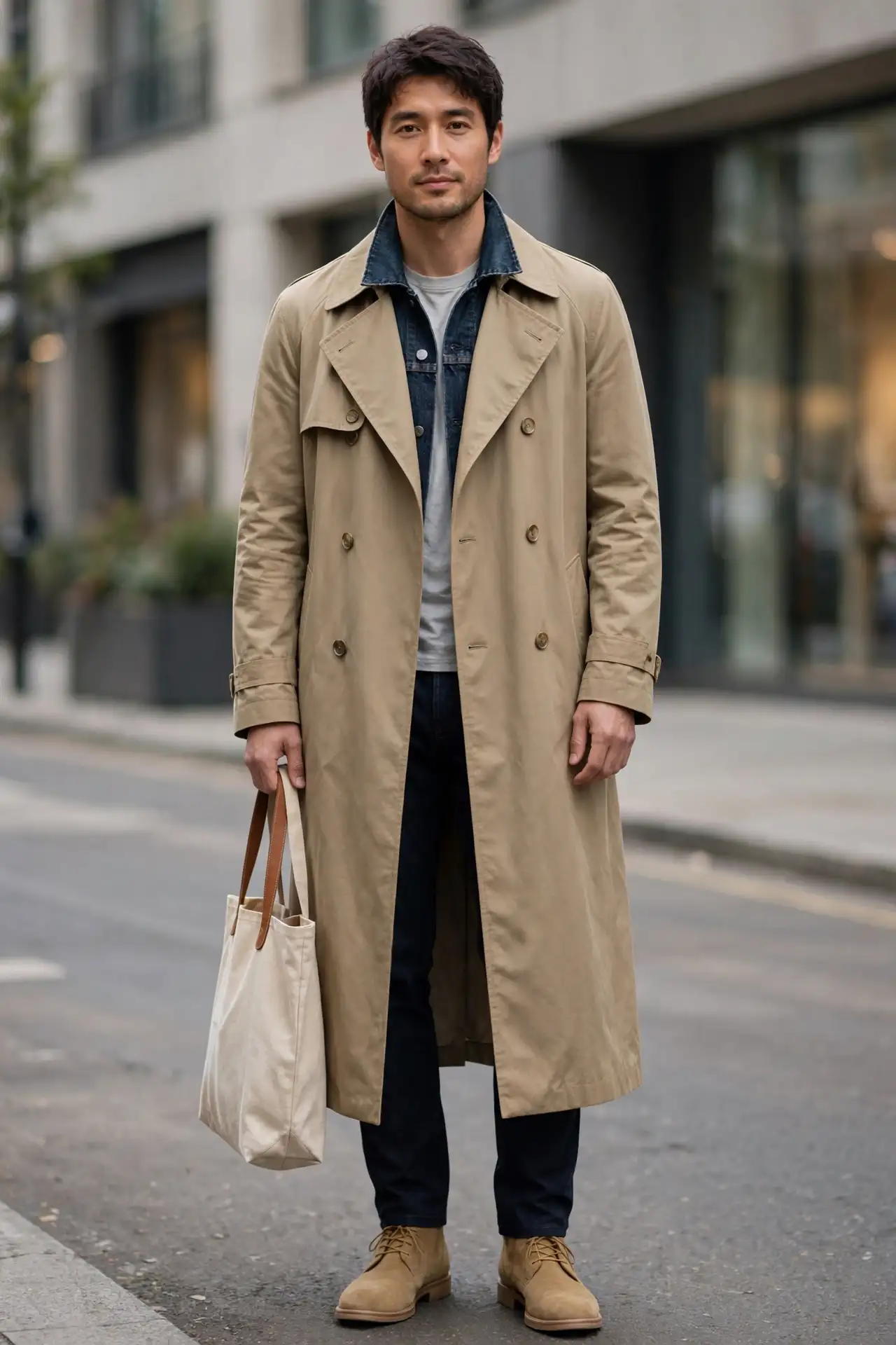 10 Men's Fall Trench Coats for a Timeless Seasonal Look 10 The Denim Base