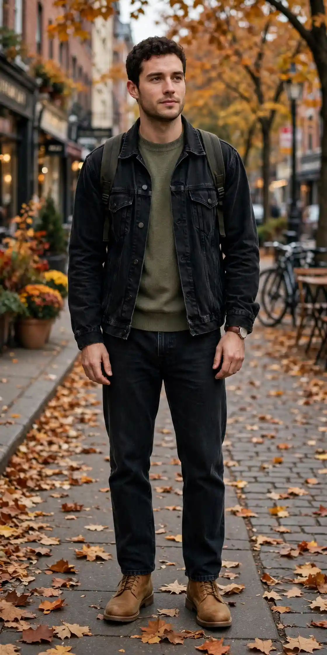 Men's Black Autumn Jacket: 9 Ideas for Every Day 8 The Denim Jacket