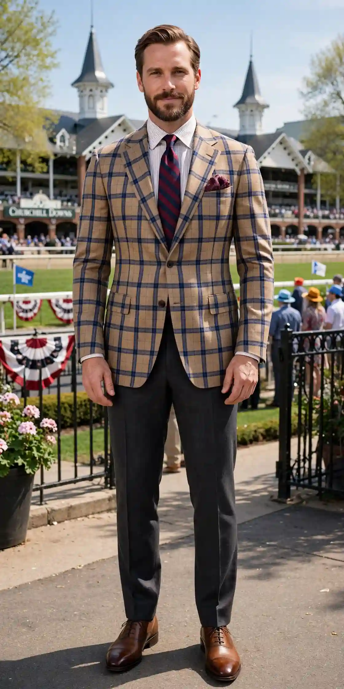 15 Kentucky Derby Outfits for Men That Stand Out 6 The Derby Dandy — Pattern Play for the Confident Man