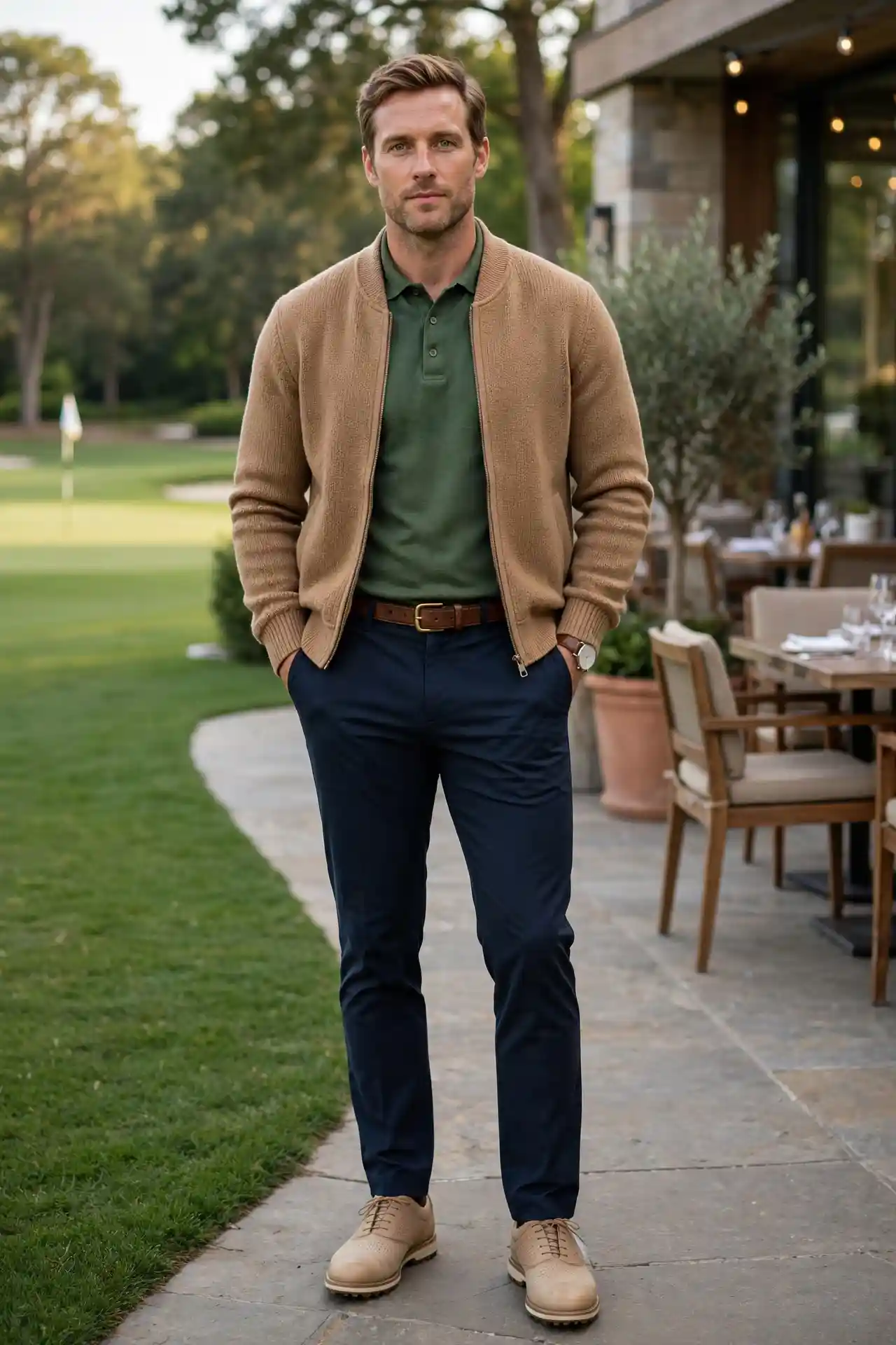 8 Men's Fall Golf Outfits for a Sharp Course Look 10 The Elevated Casual Finish