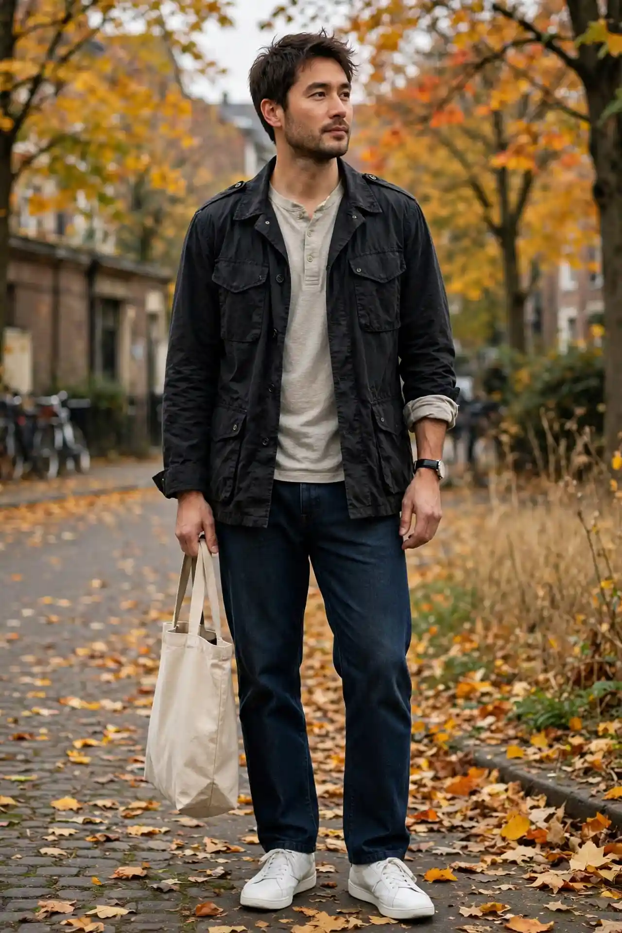 Men's Black Autumn Jacket: 9 Ideas for Every Day 5 The Field Jacket