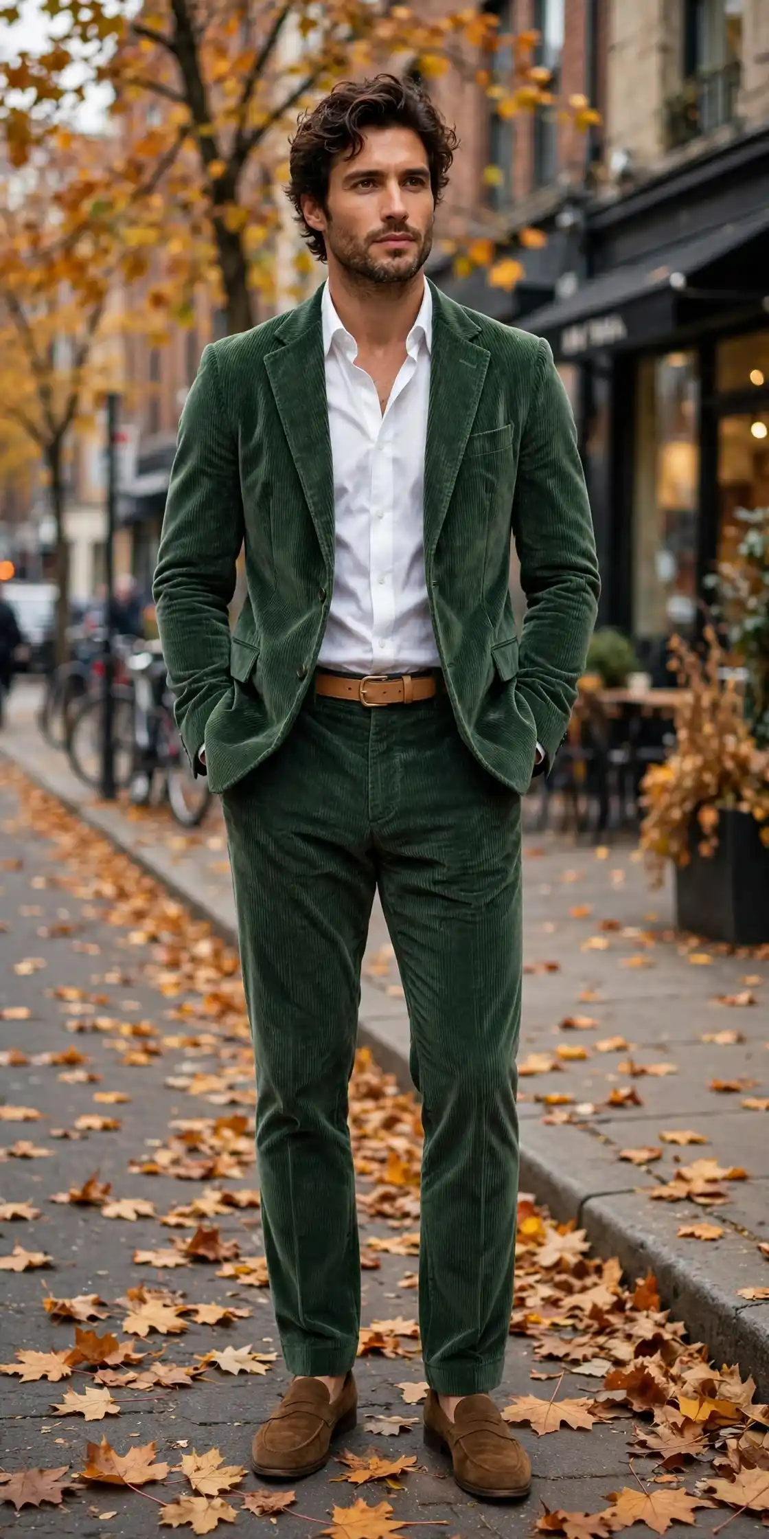 The Forest Green Corduroy Suit