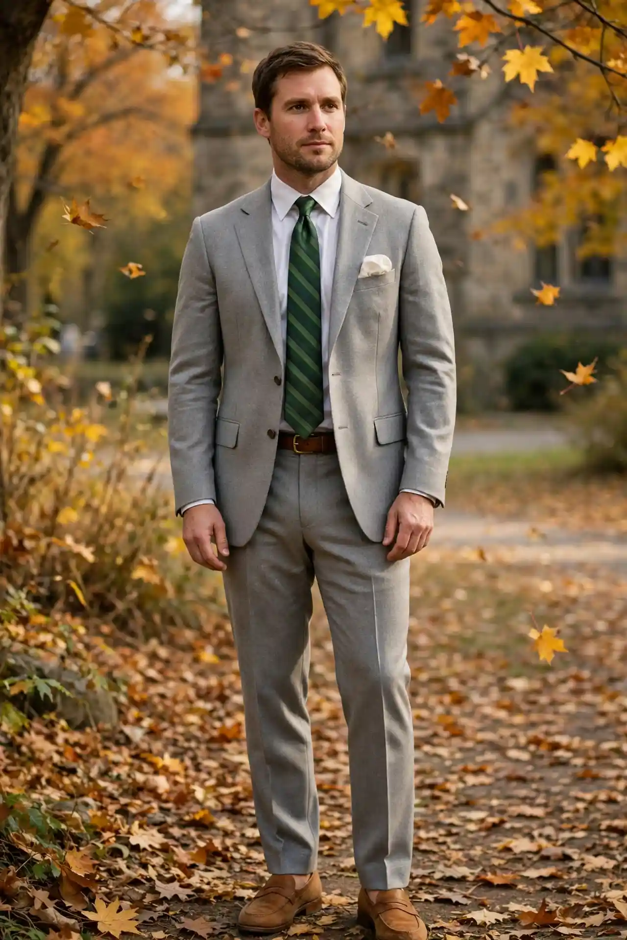 Men's Autumn Ties: 7 Ideas That Actually Elevate Your Outfit 7 The Forest Green Silk