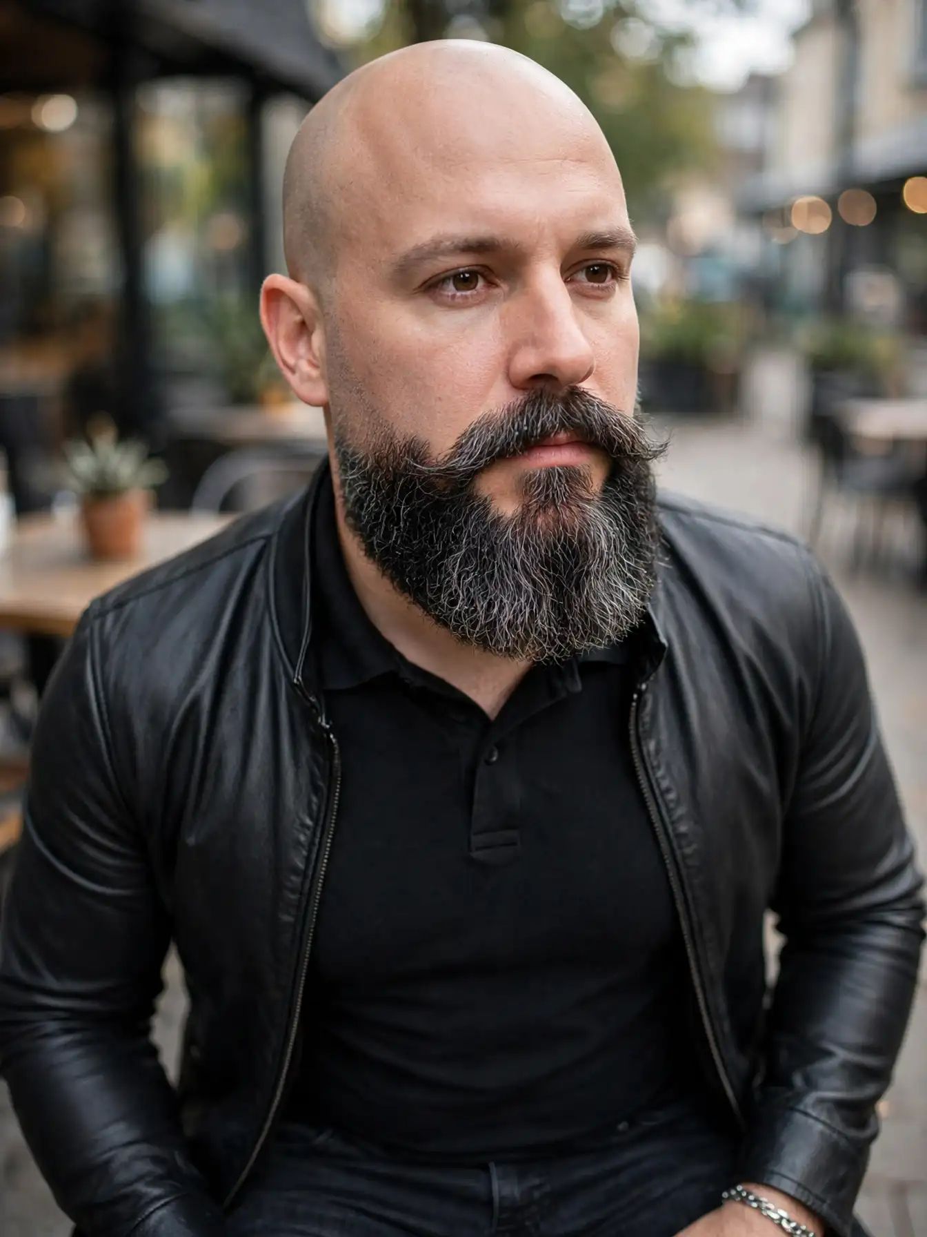 Bald Men with Goatee: 9 Confident Looks to Try 10 The Full Goatee with Fade