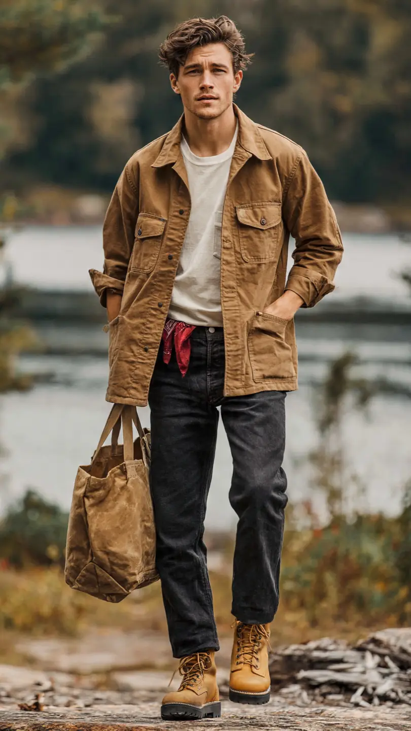 American Outfits for Men: 14 Ideas That Always Look Stylish 5 The Heritage Workwear — Earned, Not Bought
