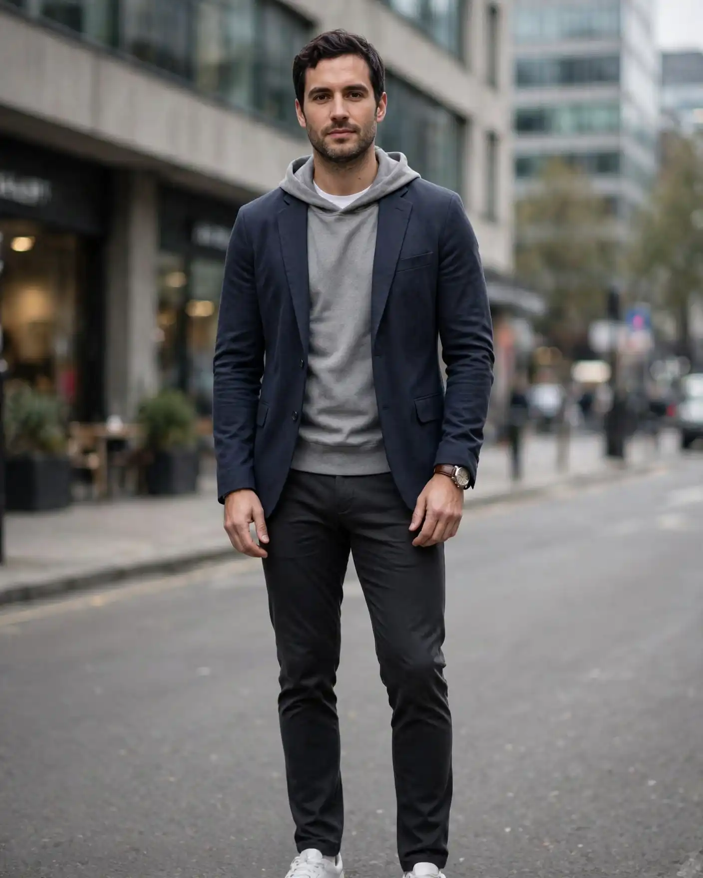 Men's Fall Hoodies for Effortless Autumn Style 7 The Hoodie Under Blazer