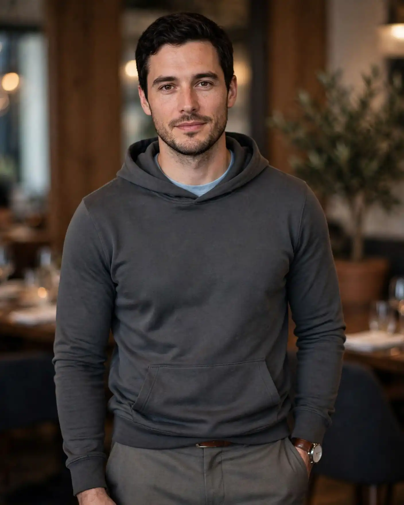 Men's Fall Hoodies for Effortless Autumn Style 11 The Hoodie and Tailored Trousers