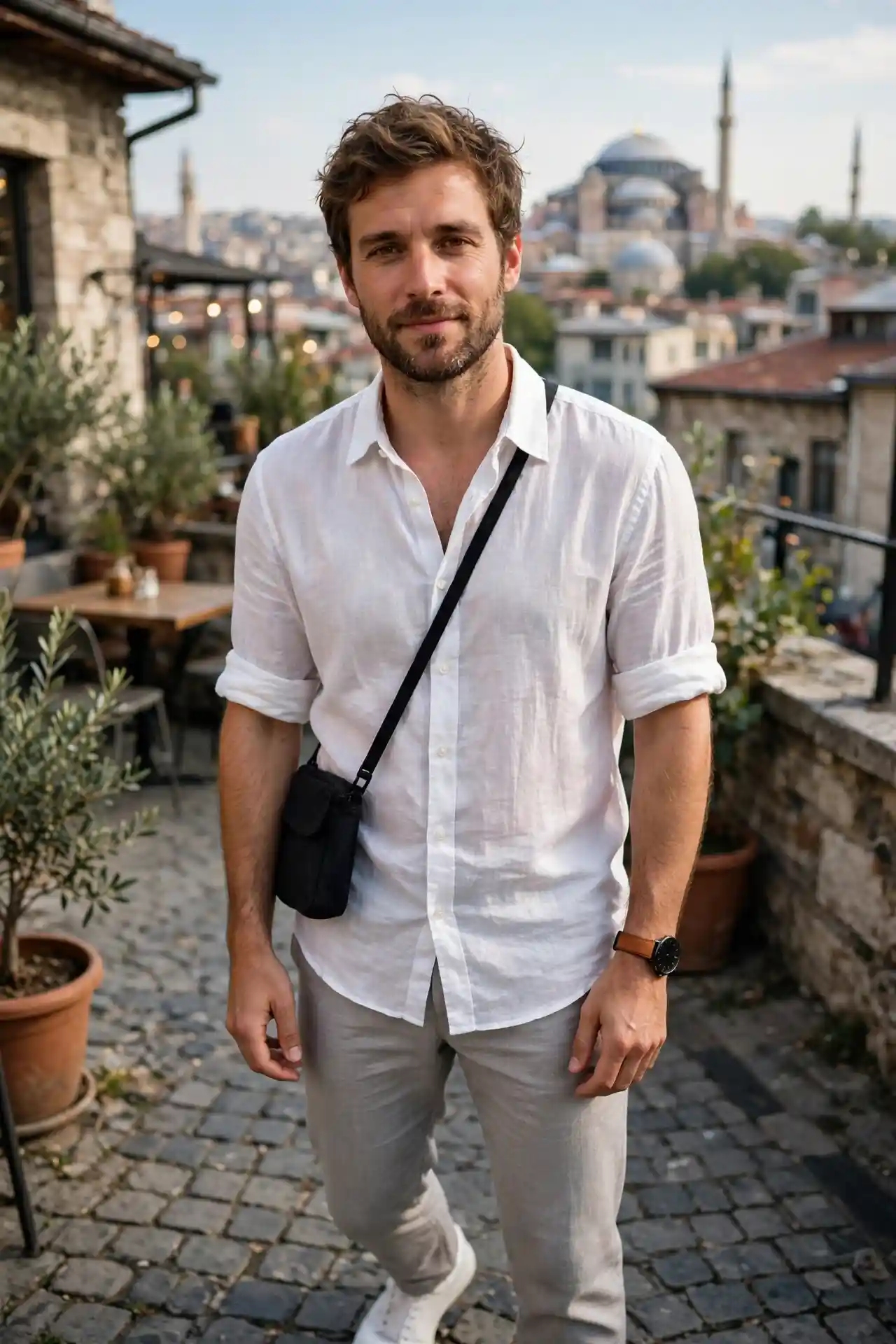 9 Turkey Outfits for Men for a Smart Travel Wardrobe 4 The Istanbul Day Outfit — Built for Cobblestones and Culture