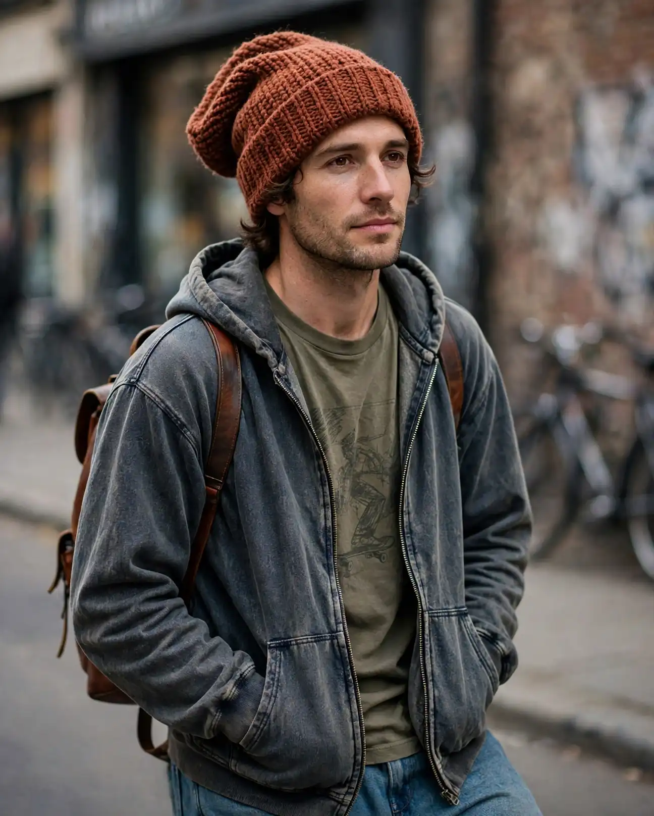 13 Men's Fall Hats That Actually Upgrade Your Entire Outfit 12 The Knit Slouch Beanie